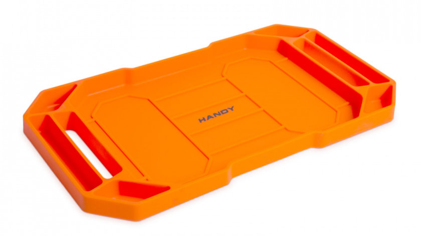 HANDY - Tavă cauciuc pentru unelte, cu compartimente şi mâner - 53 x 29,5 x3 ,5 cm 11985C