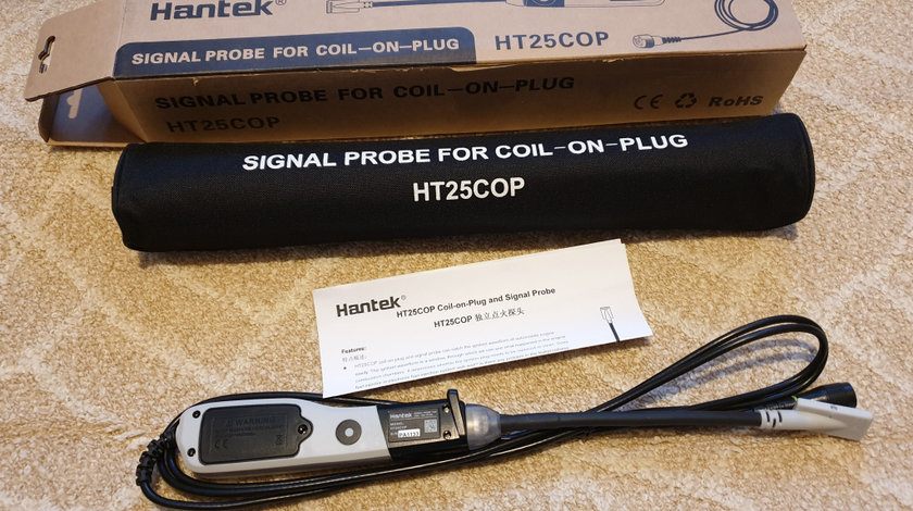 Hantek HT25COP ignition waveform of automobile engine Coil on Plug Signal Probe