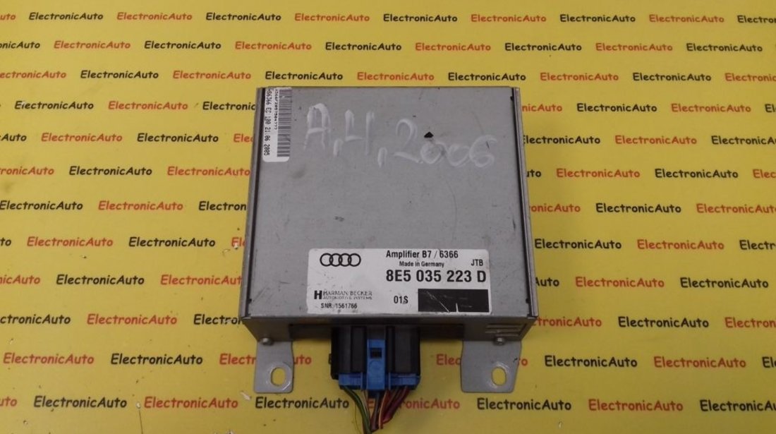 HARMAN BECKER Amplificator Audio Audi A4, 8E5035223D, B7/6366