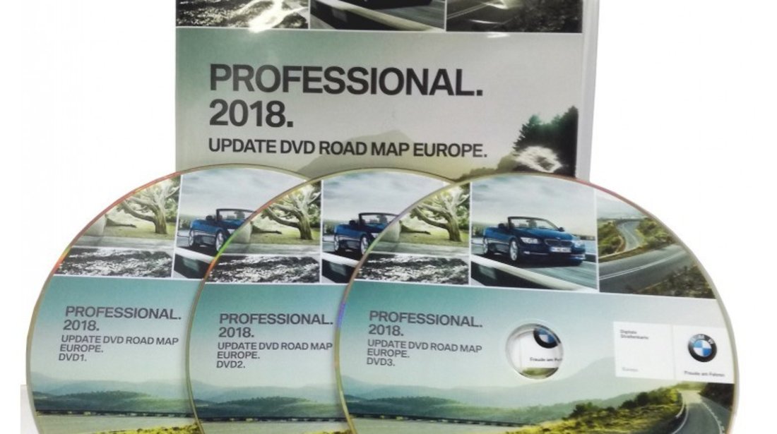 Harta DVD Navigatie BMW PROFESSIONAL versiunea 2018 EUROPA ROMANIA
