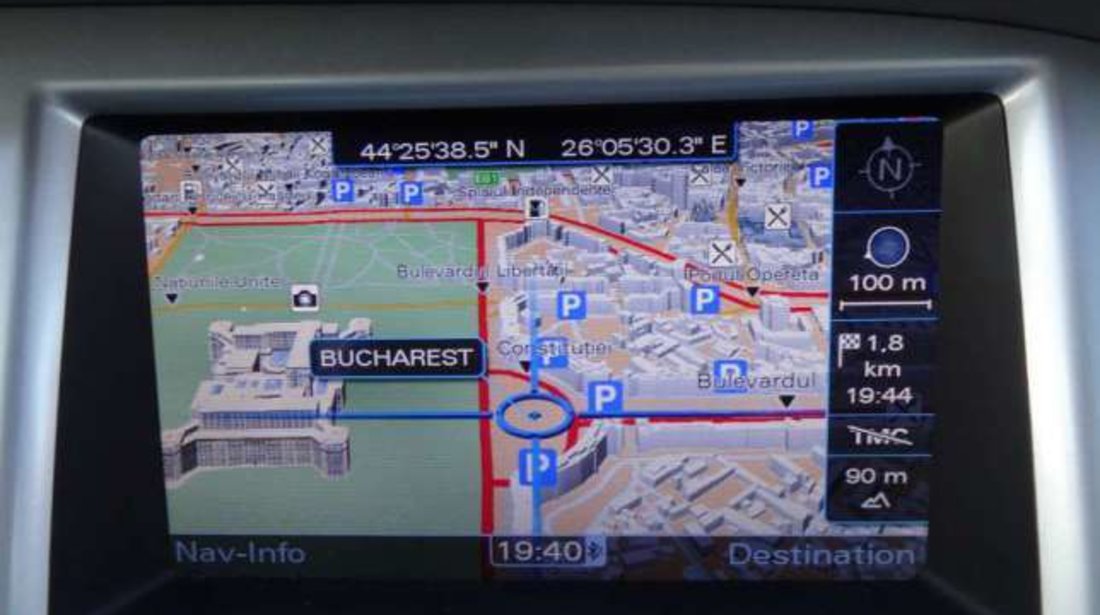 Harta navigatie Audi MMI 3G DVD si HDD Europa + ROMANIA 2018