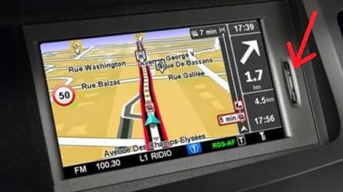 Harta navigatie Renault CARMINAT TOMTOM TOMTOM LIVE Romania Europa 2018