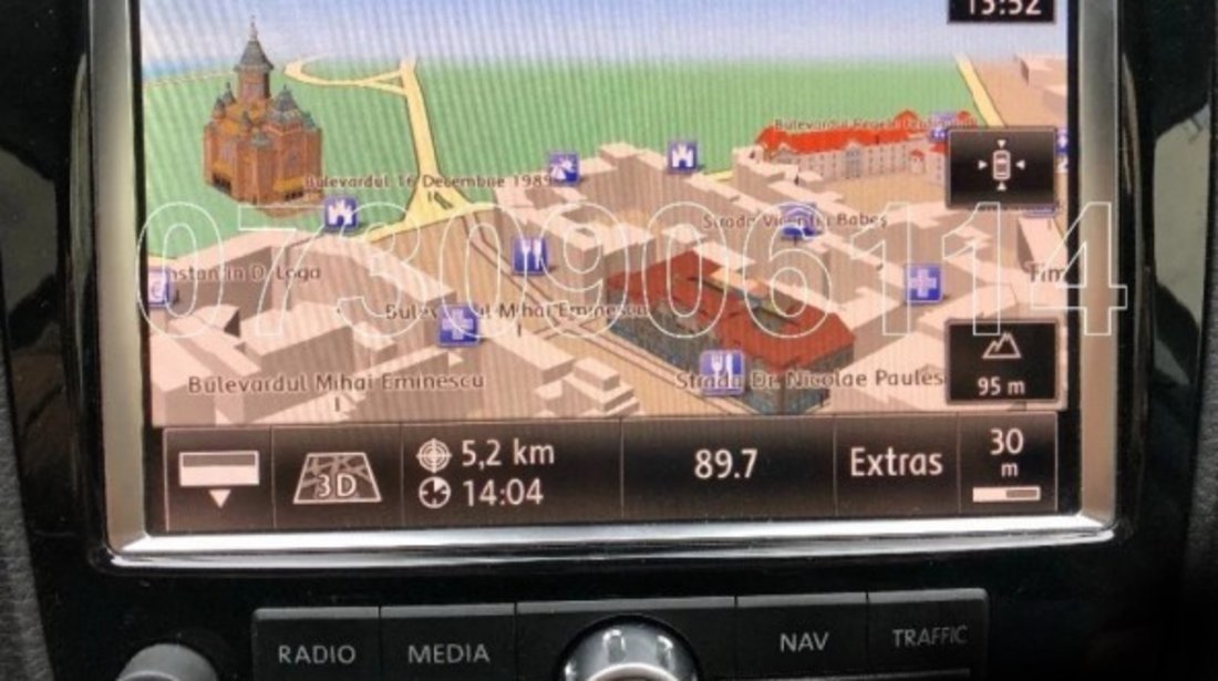 Harta navigatie VW TOUAREG RNS850 Audi MMI 3G Plus Romania 2020