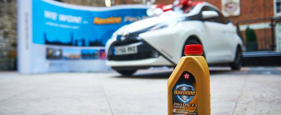 Havoline sarbatoreste lansarea uleiului de motor ProDS oferind o calatorie VIP la Londra si o masină noua