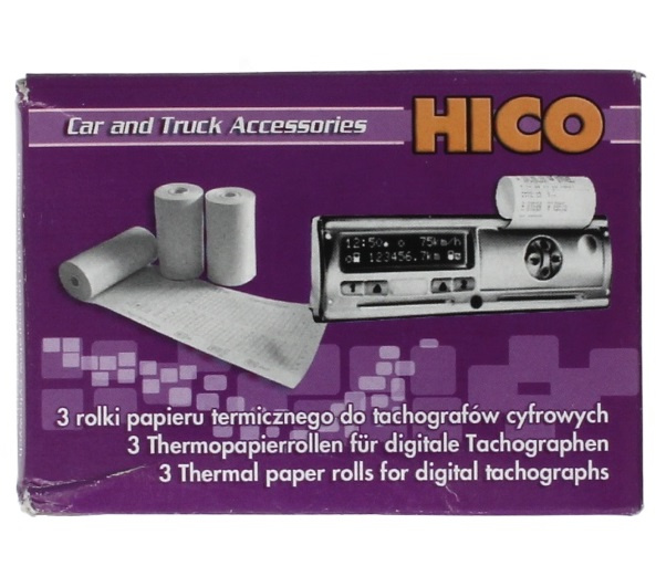 Hico Set 3 Buc Hartie Termica Tahograf WKR009