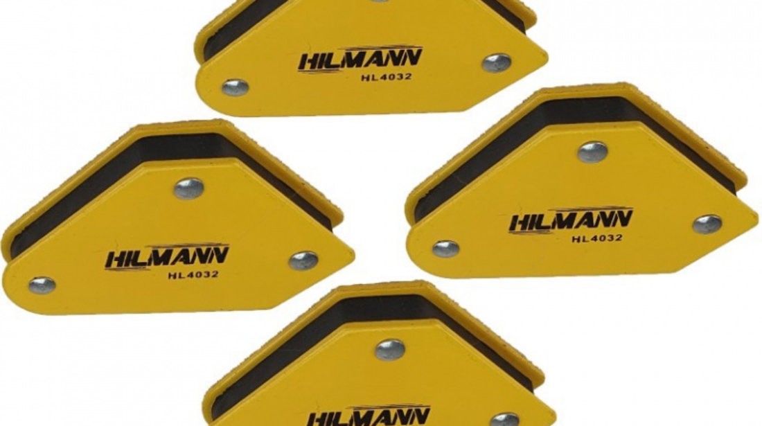 HL4032 Set de 4 mini suporti magnetici pentru sudura, HILMANN