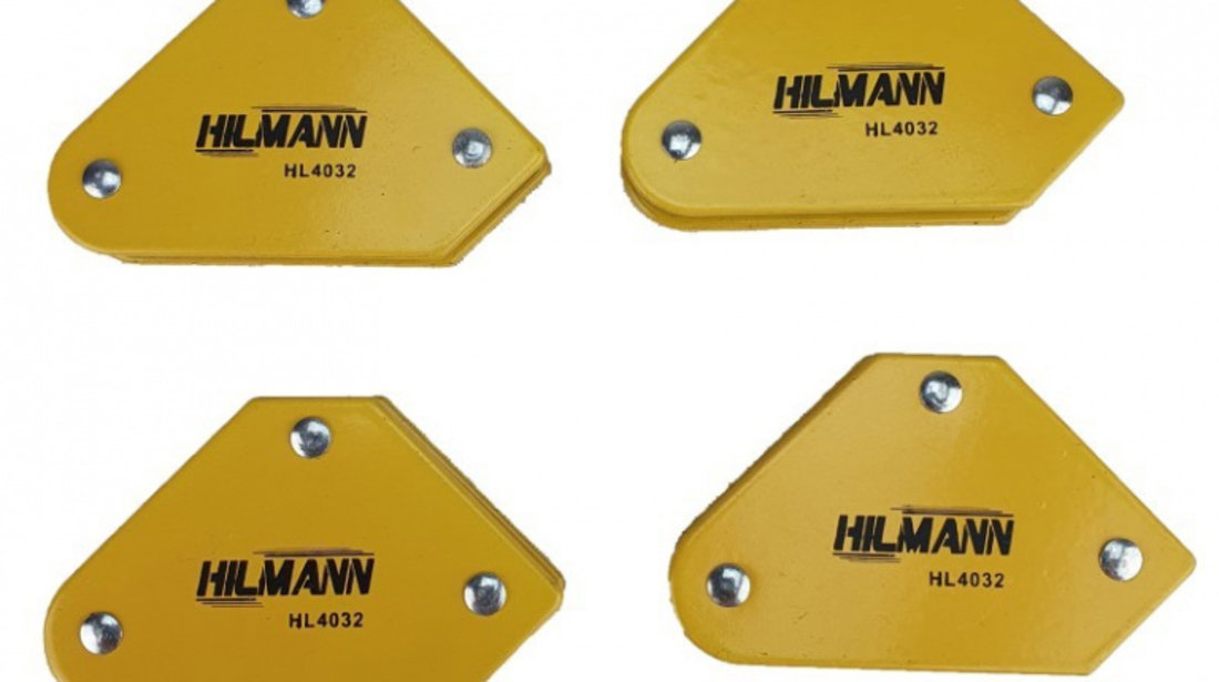 HL4032 Set de 4 mini suporti magnetici pentru sudura, HILMANN