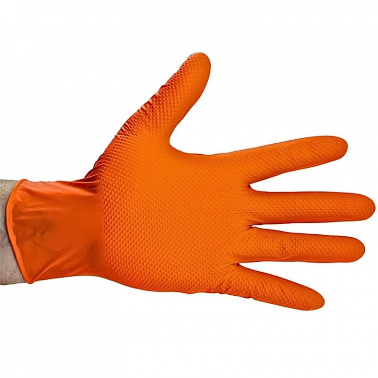 HL4226 Manusi din nitril portocalii XL set 100buc, HILMANN