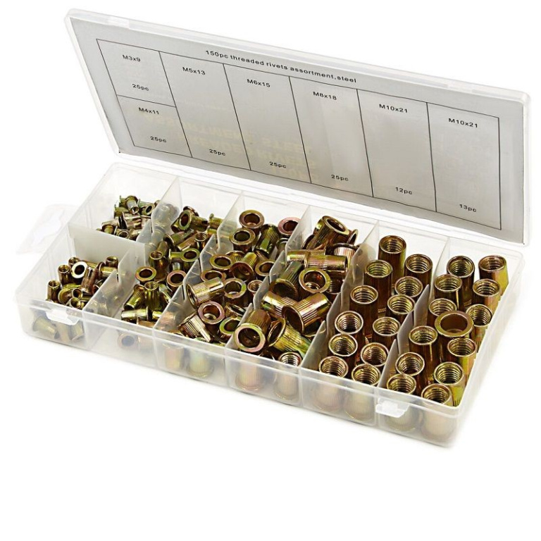 HM-4098 Trusa cu piulite nituibile 150 buc