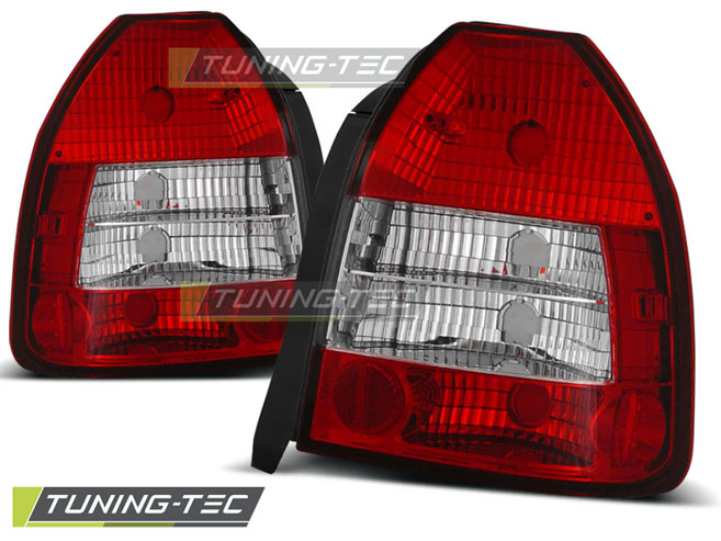 HONDA CIVIC 09.95-02.01 3D ROSU WHITE