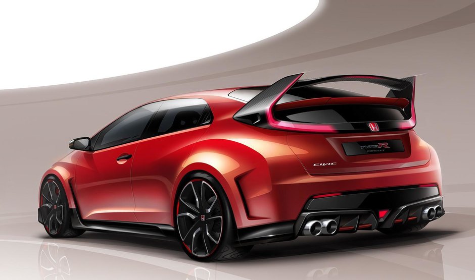 Honda Civic Type R Concept - Schita