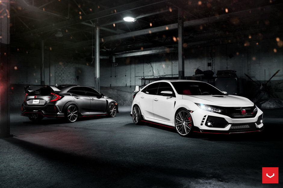 Honda Civic Type R cu jante Vossen