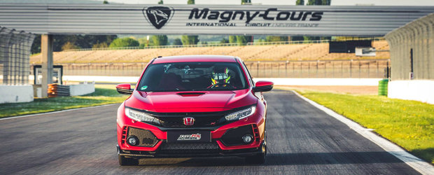 Honda nu se mai satura de recorduri. Civic Type R este cea mai rapida masina cu tractiune fata de pe Magny-Cours