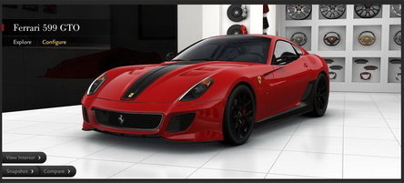 HOT: Configureaza-ti propriul tau Ferrari 599 GTO!
