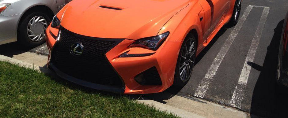 HOT: Lexus RC F pozeaza in noua nuanta Solar Flare