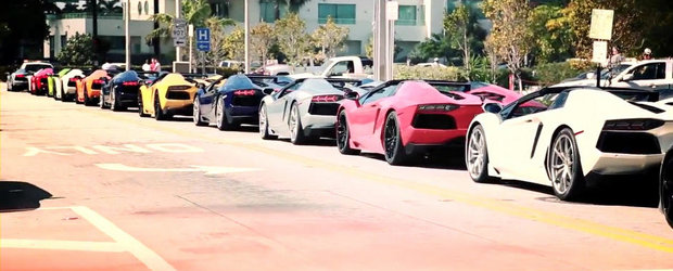 HOT: Parada de Lamborghini-uri pe strazile din Miami. VIDEO AICI!