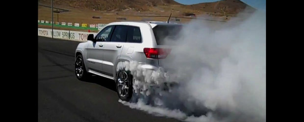 HOT VIDEO: Burnout masiv cu noul Jeep Grand Cherokee SRT8!