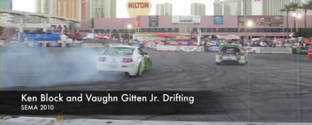 Hot Video: Ken Block si Vaughn Gittin Jr., drifturi in tandem la SEMA Show 2010!