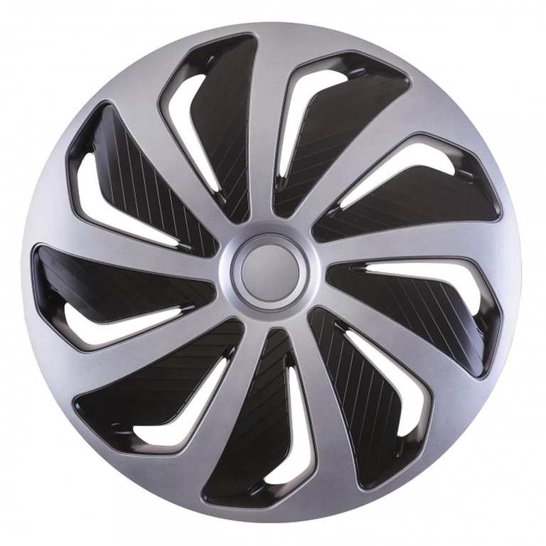 Hubcup Wind 15\' Argintiu&negru Amio 10671