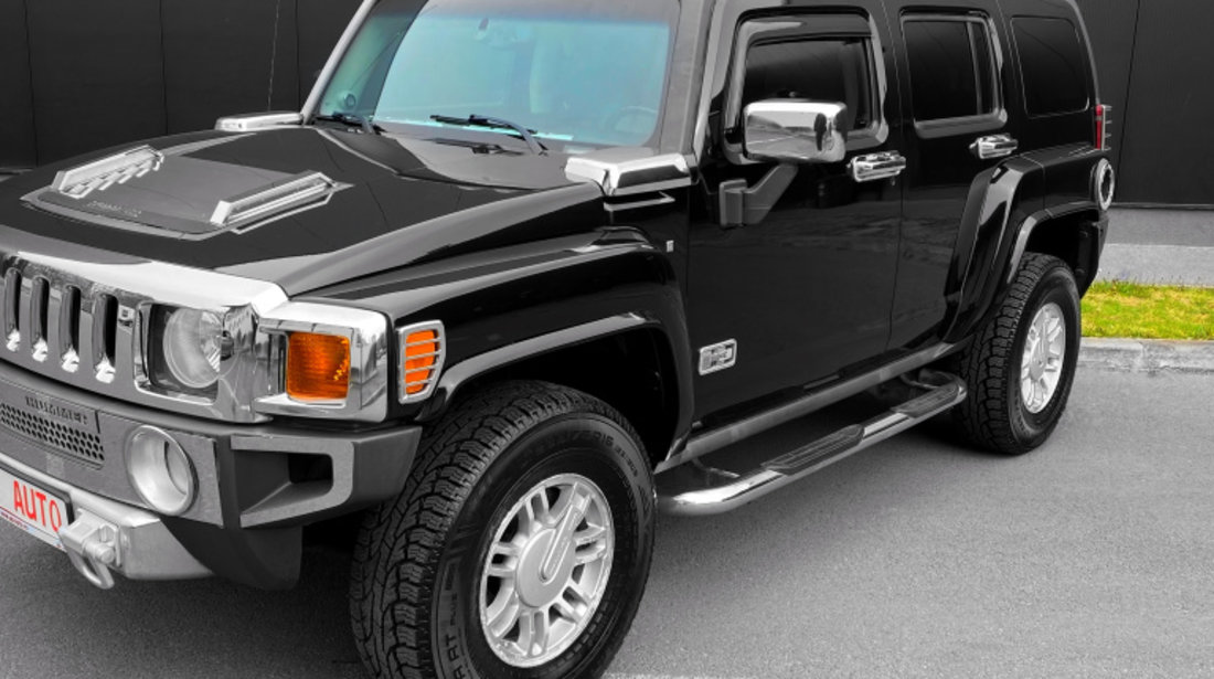 Hummer H3 3.5 Executive Luxury Edition Full Oprion Original Benzina / LPG Euro 4 2006 Negru / Crom