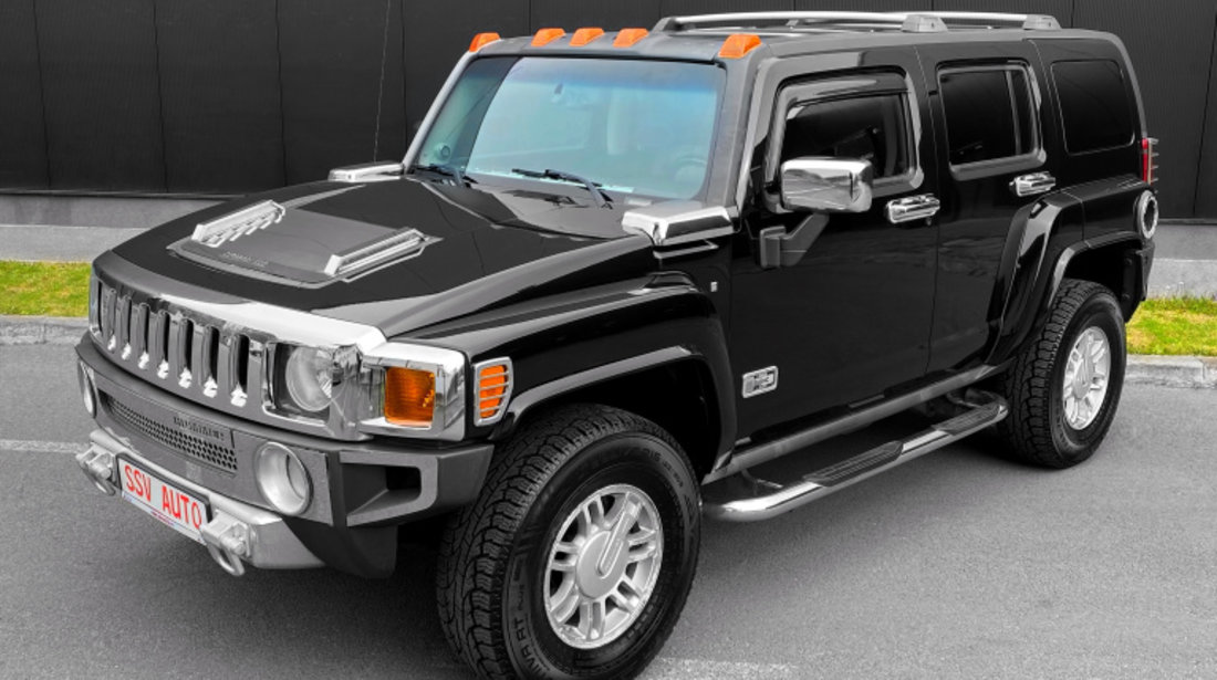 Hummer H3 3.5 Executive Luxury Edition Full Oprion Original Benzina / LPG Euro 4 2006 Negru / Crom