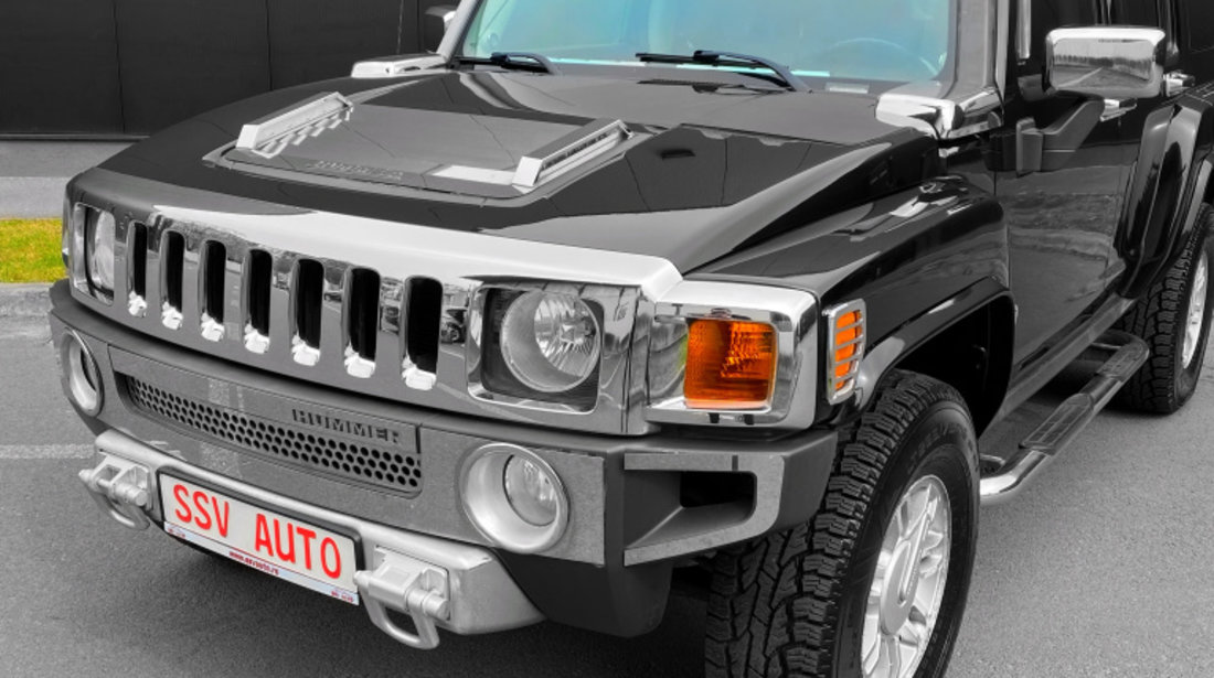 Hummer H3 3.5 Executive Luxury Edition Full Oprion Original Benzina / LPG Euro 4 2006 Negru / Crom