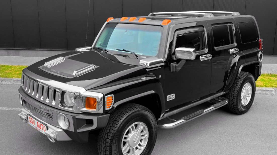 Hummer H3 3.5 Executive Luxury Edition Full Oprion Original Benzina / LPG Euro 4 2006 Negru / Crom