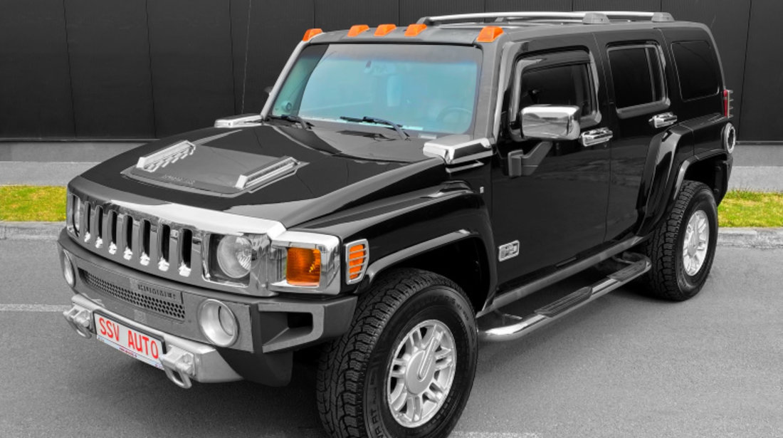 Hummer H3 3.5 Executive Luxury Edition Full Oprion Original Benzina / LPG Euro 4 2006 Negru / Crom