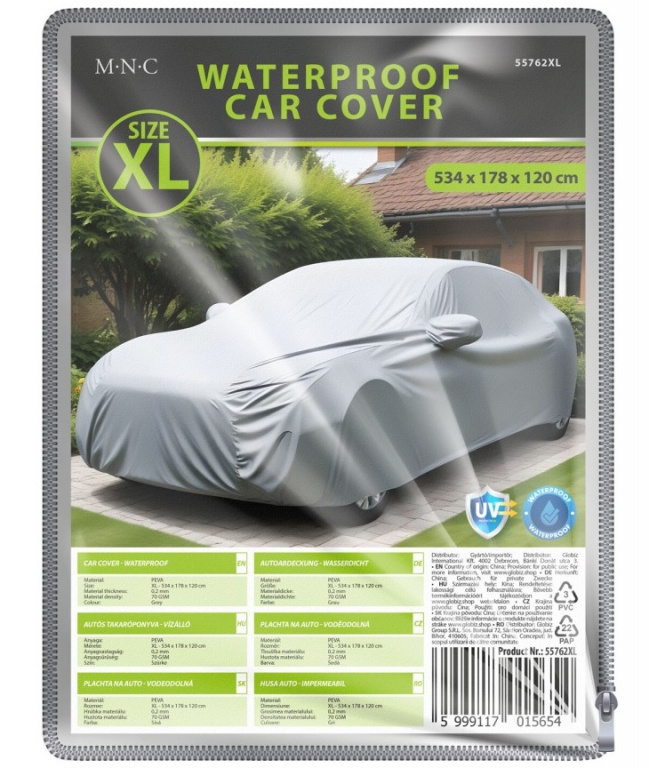 Husă Auto Exterior Peva Impermeabilă Marimea XL 534 x 178 x 120 cm Mnc 55762XL