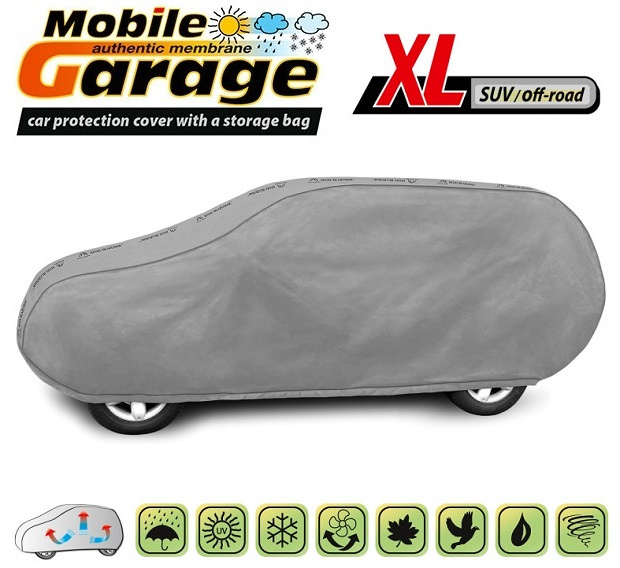 Husa Auto Exterior Kegel Mobile Garage De Inaltă Calitate Pentru Suv / Off-Road Mărimea XL 450-510cm x 150-160cm Gri KBTCOV029