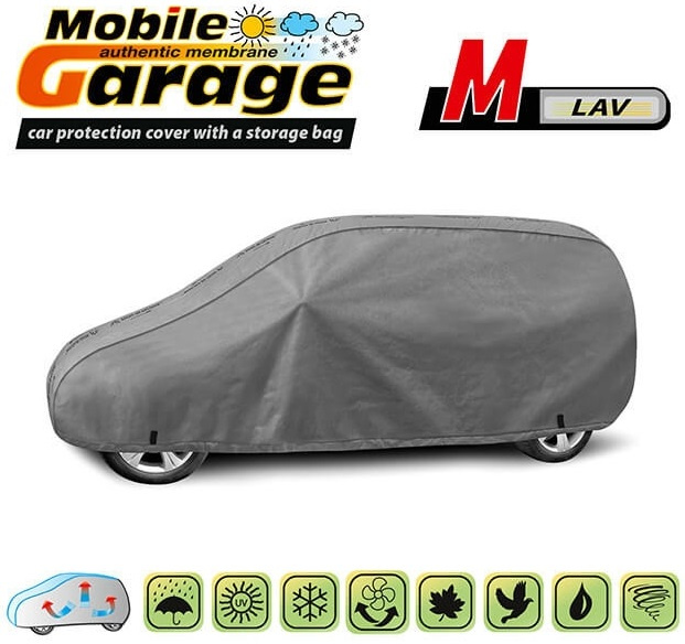 Husa Auto Exterior Kegel Mobile Garage De Inaltă Calitate Pentru Van Mărimea M 400-423cm x 150-160cm Gri KBTCOV040
