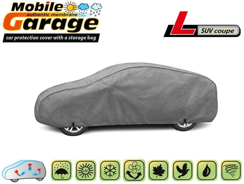 Husa Auto Exterior Kegel Mobile Garage De Inaltă Calitate Pentru Suv Mărimea L 450-475cm x 135-145cm Gri KBTCOV030