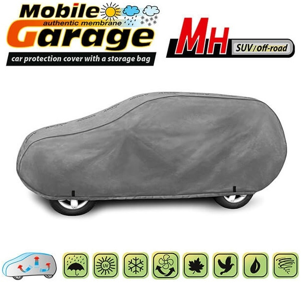 Husa Auto Exterior Kegel Mobile Garage De Inaltă Calitate Pentru Suv / Off-Road Mărimea MH 410-430cm x 145-155cm Gri KBTCOV027