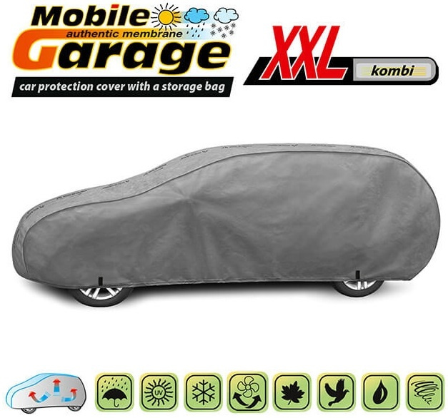Husa Auto Exterior Kegel Mobile Garage De Inaltă Calitate Pentru Combi Mărimea XXL 485-505cm x 127-137cm Gri KBTCOV020