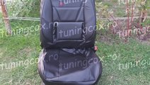 Husa auto imitatie de piele de culoare neagra