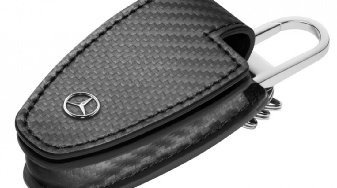 Husa Cheie Breloc Oe Mercedes-Benz Generatia 5 Piele Carbon B66958407