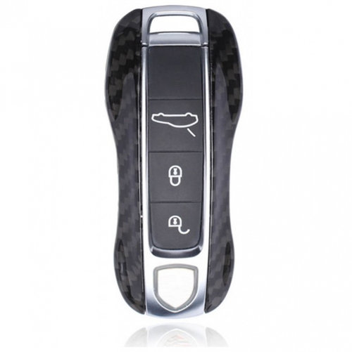 Husa Cheie Porsche 4 Butoane Vetter Carbon Glossy Black CSAFPOR4GD