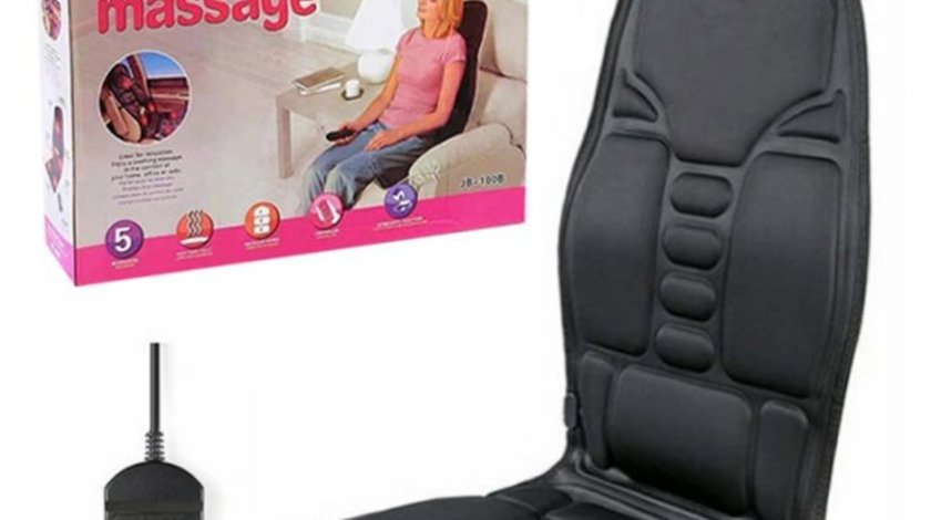 Husa Incalzire Scaun Universala Auto sau de Birou 5 Moduri de Masaj 3 Nivele de Intensitate 3 Viteze