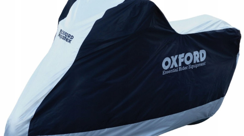 Husa Moto Exterior Oxford Aquatex New Alb Negru Marimea S CV200