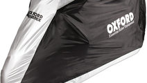 Husa Moto Exterior Oxford Aquatex New Alb Negru Ma...