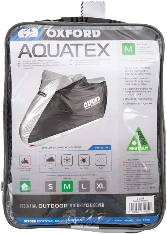Husa Moto Exterior Oxford Aquatex Noua Argintiu Marimea M CV202