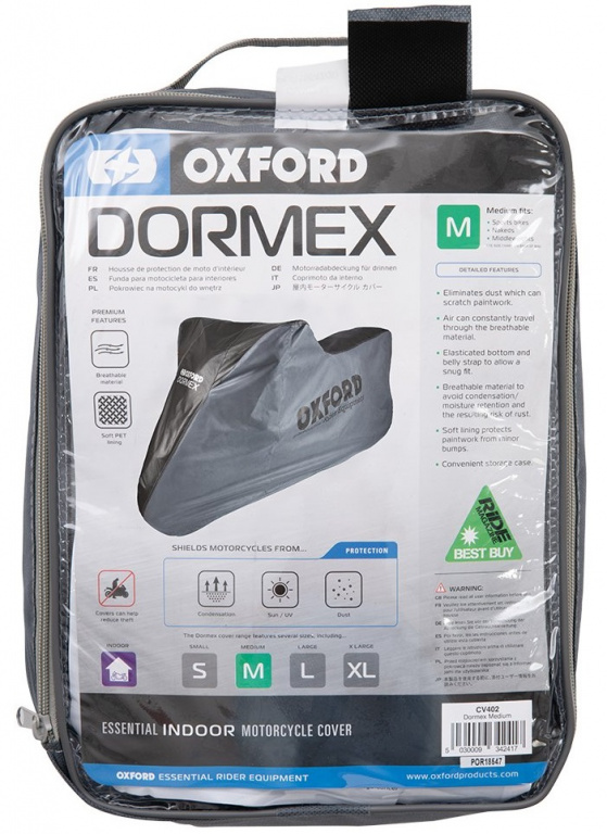 Husa Moto Exterior Oxford Dormex Gri Marimea S CV401