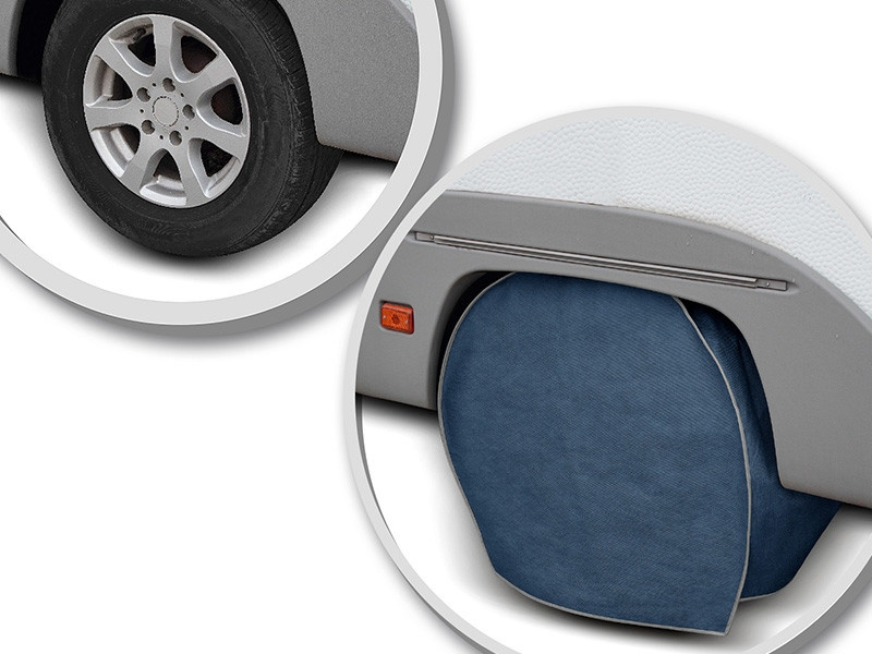 Husa Roata Rulota / Autorulota / Camper Exterior Kegel Mobile Garage De Inaltă Calitate 65-60-25cm Albastru KBTCOV047