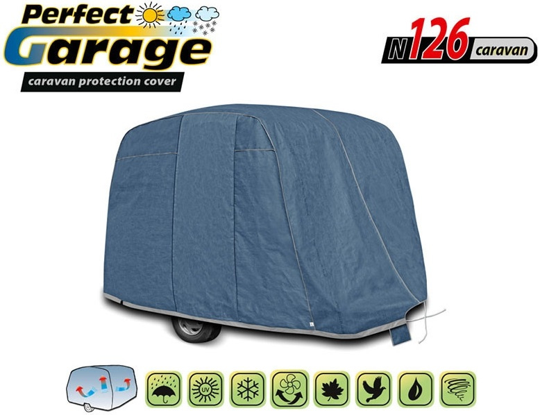 Husa Rulota / Autorulota / Camper Exterior Kegel Perfect Garage De Inaltă Calitate N126 280-310cm x 170-185cm Albastru KBTCOV049