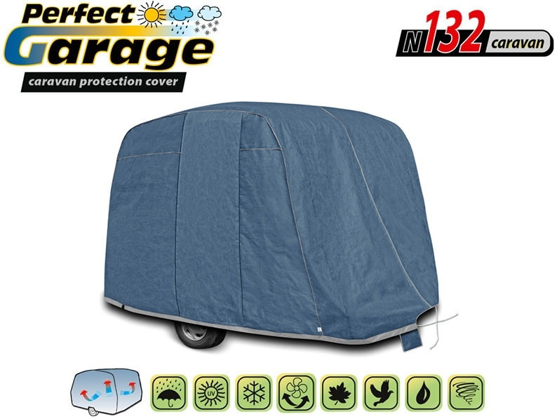 Husa Rulota / Autorulota / Camper Exterior Kegel Perfect Garage De Inaltă Calitate N132 370-400cm x 182-197cm Albastru KBTCOV050