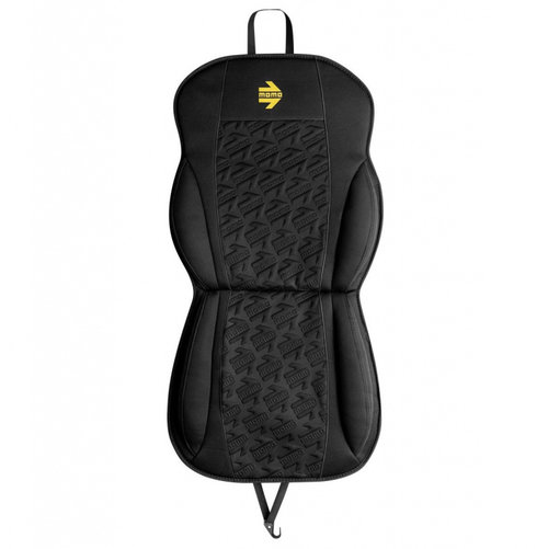 Husa Scaun Auto Momo Style Material Textil Negru Si Logo Cu Efect 3D 999IN2221