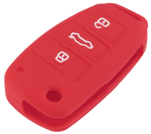 Husa Silicon Cheie Audi KE 006 Rosu