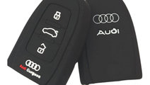 Husa Silicon Cheie Audi Negru SIL 154