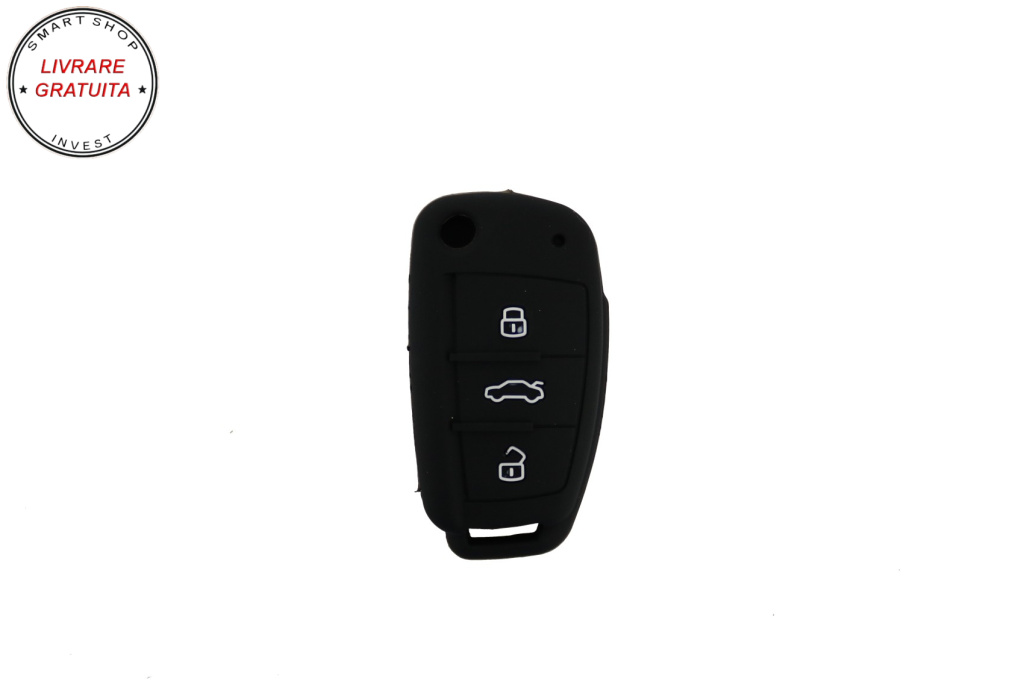 Husa Silicon Cheie AUDI - Negru