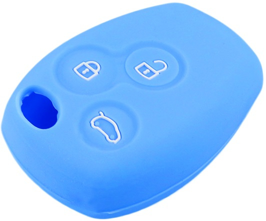 Husa Silicon Cheie Dacia KE 022 Albastru Deschis